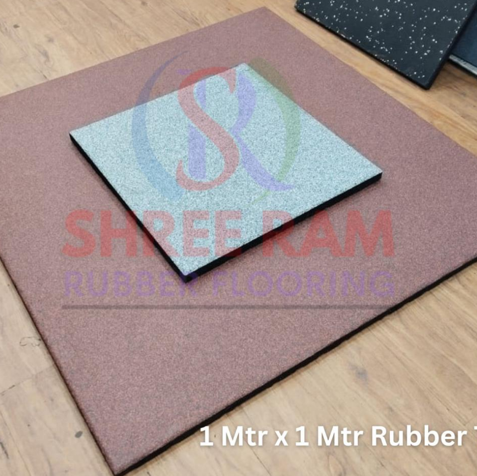 One Meter by One Meter Rubber Tile Exporter in India